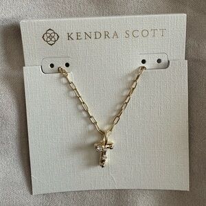 Kendra Scott Gold “T” Necklace